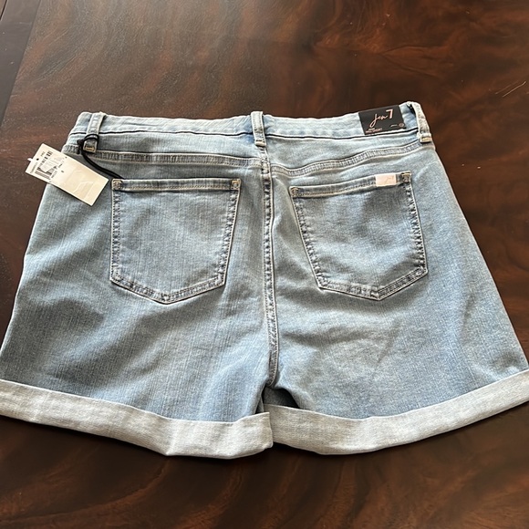 Jen 7 by 7 For All Mankind High Waist Roll Cuff Denim Shorts - Picture 10 of 12